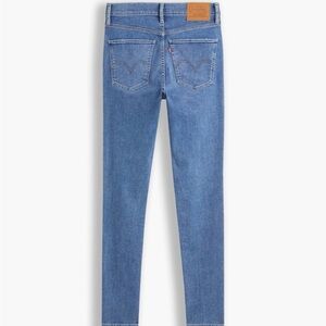 Levi's Mile High Rise Super Skinny Jeans Womens 27 Blue Stretch Denim